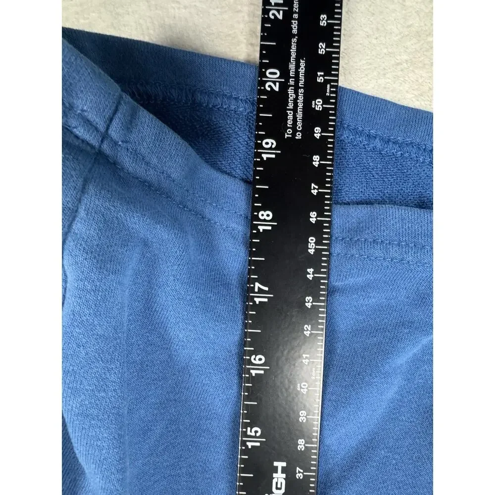 Puma Men’s Blue Fleece Shorts Logo Tape Side XL Athletic Lounge Sweat Shorts